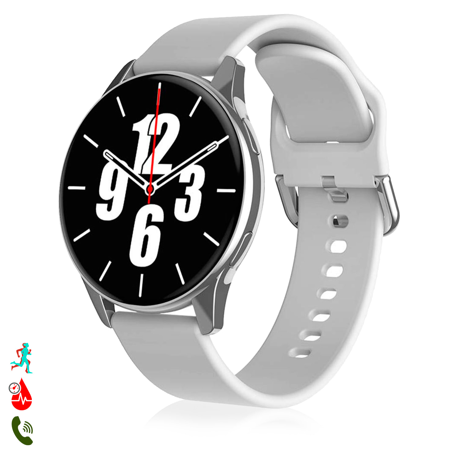 Smartwatch T2 Pro con pantalla AMOLED de 1.52", llamadas Bluetooth, notificaciones y modos de deporte.