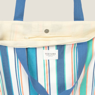 Bolso de playa de algodón con rayas Mapuri color --- 100% Algodón