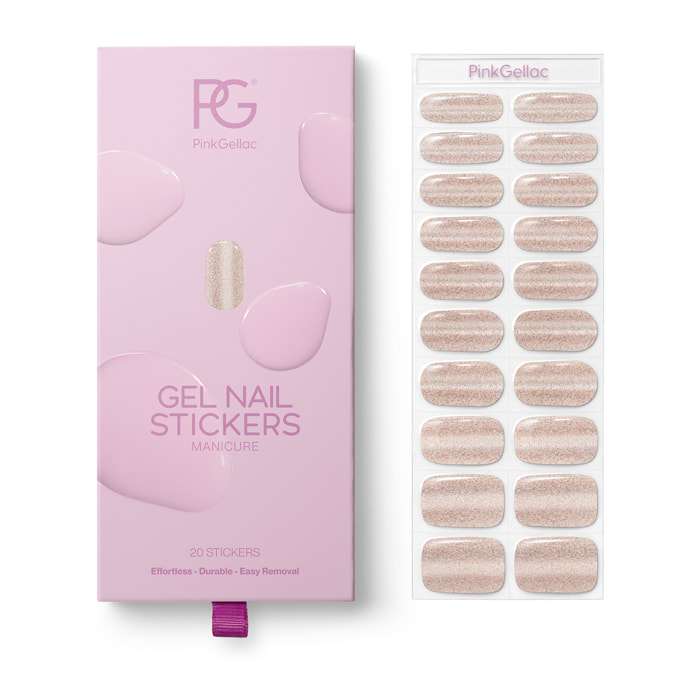 Stickers gel - 0025 Cat Eye Champagne Gold