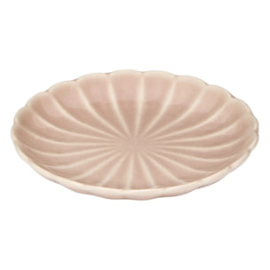 Lot de 4 Assiette à pain ronde Rom D.15cm rose