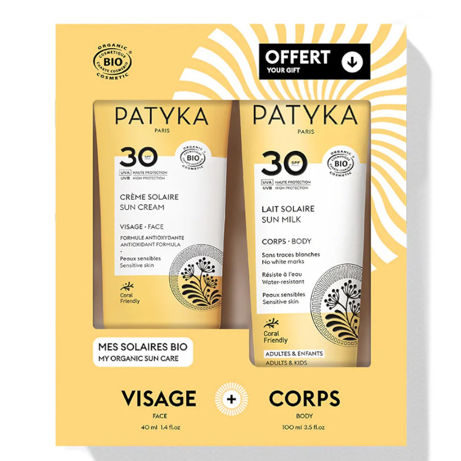 Solaire SPF30 - Duo Solaire SPF30 Visage & Corps