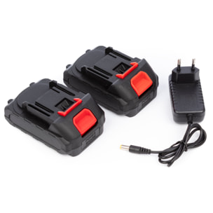 Soplador industrial DOBLE BATERIA de iones de litio 6500mAh, 4,5kpa, 1.6 m/m y 2000rpm.