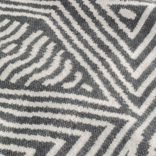 Plaid Shapes 170x130cm gris et blanc Kare Design