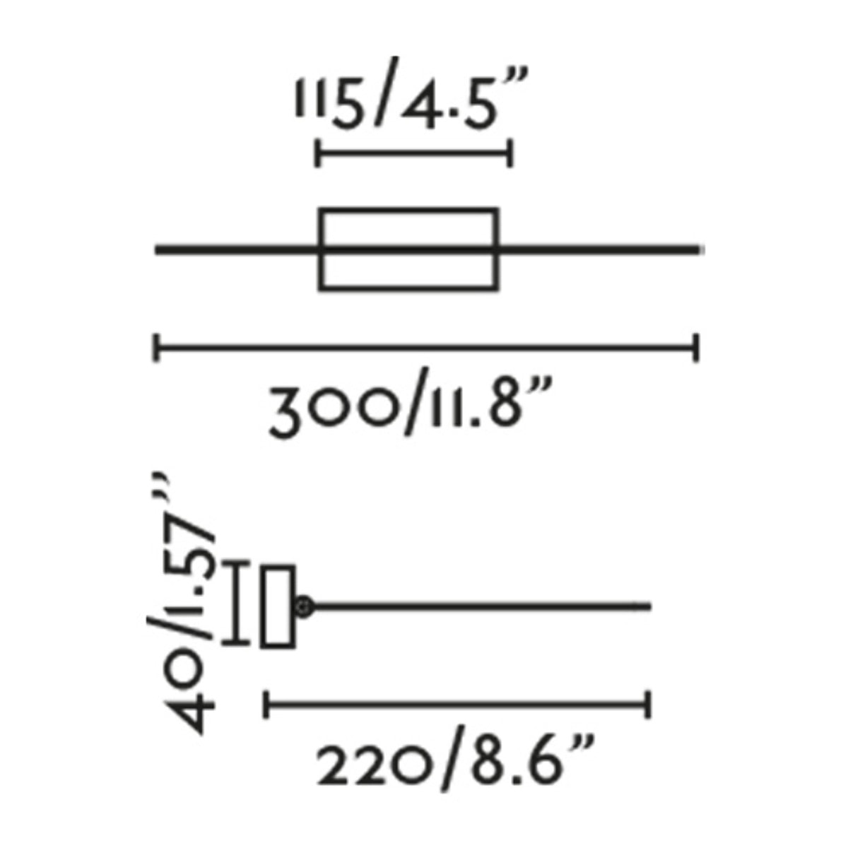 MAGRITTE 300 Lampe applique à tableaux nickel mat 6W