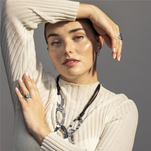 Collar Lux by Lux acabado en rodio