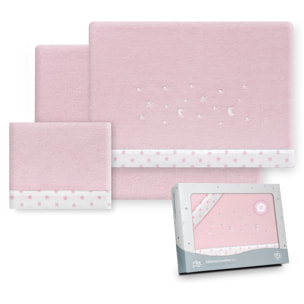 Juego de Sábanas de Coche Coralina Estrellas Luna