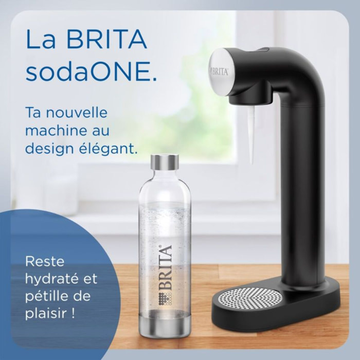 Machine à soda BRITA sodaone noire