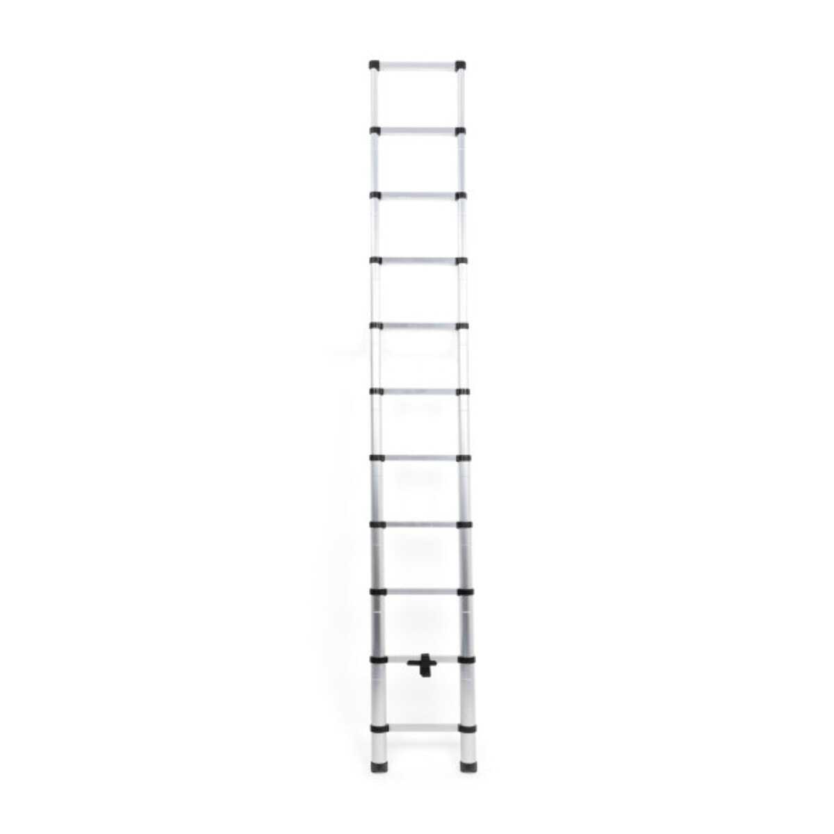 Echelle télescopique en aluminium 320cm - Argenté / Noir
