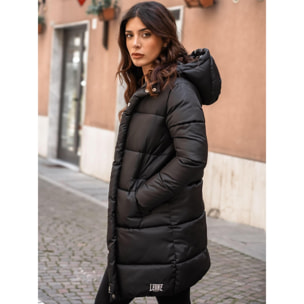 Piumino lungo da donna con cappuccio Leone 1947 Never Without