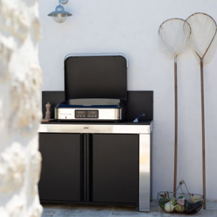 Plancha électrique ENO Enosign Electrique 65 inox à poser, 56x40 cm