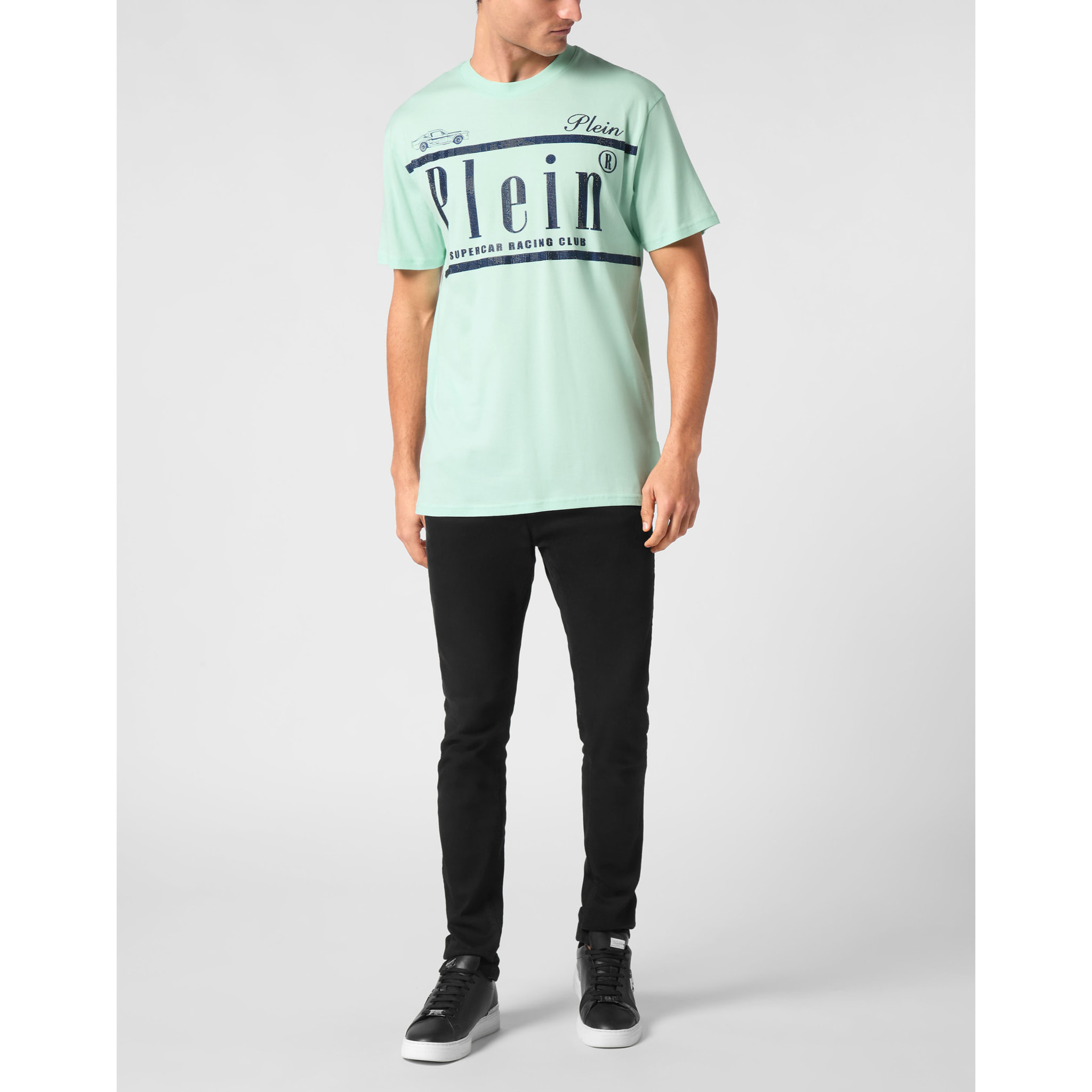 PHILIPP PLEIN T-Shirt Round Neck RACING