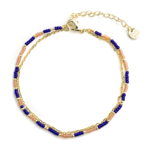 Tobillera Zasau acabado oro amarillo 18k