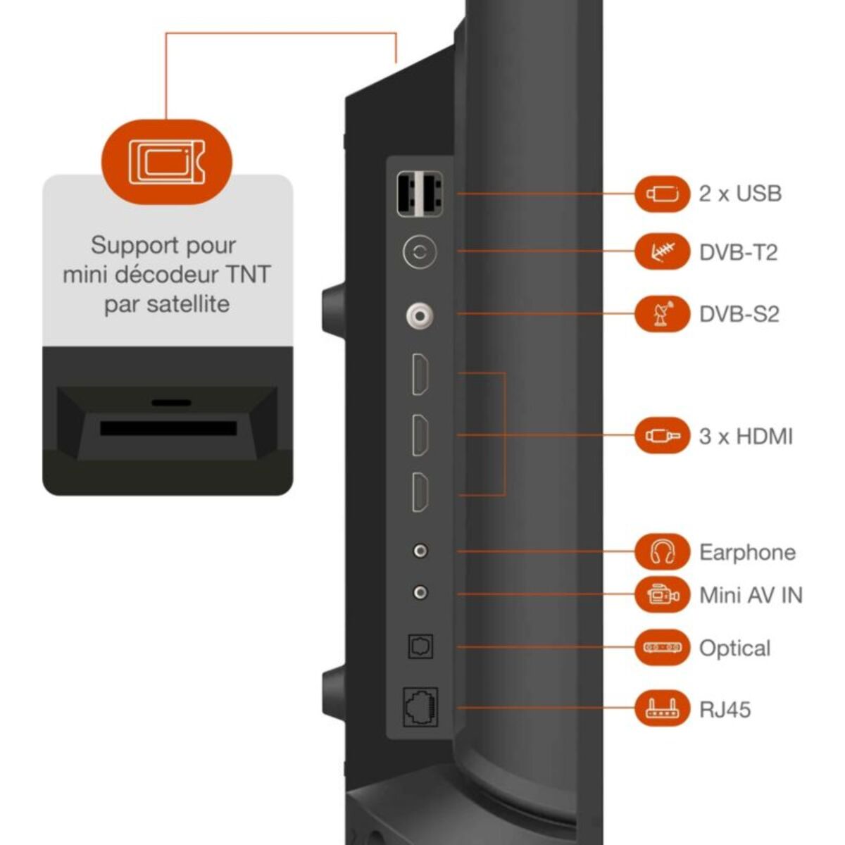 TV LED ESSENTIELB 24DLED544 12V VIDAA