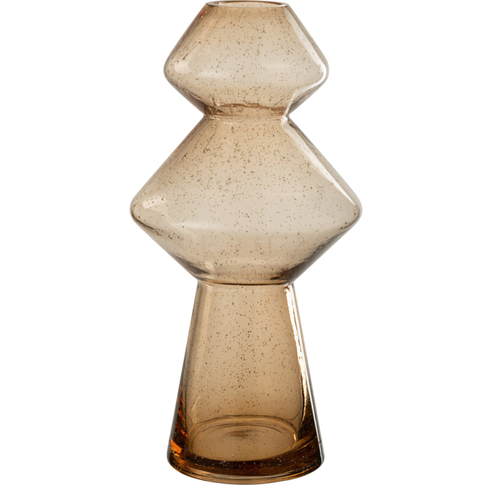 J-Line vase Carol - verre - caramel