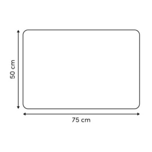 Tapis de bain Strio 50x75cm blanc