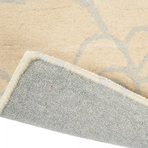 Tapis salon et chambre fait à la main en laine motif floral VAVA