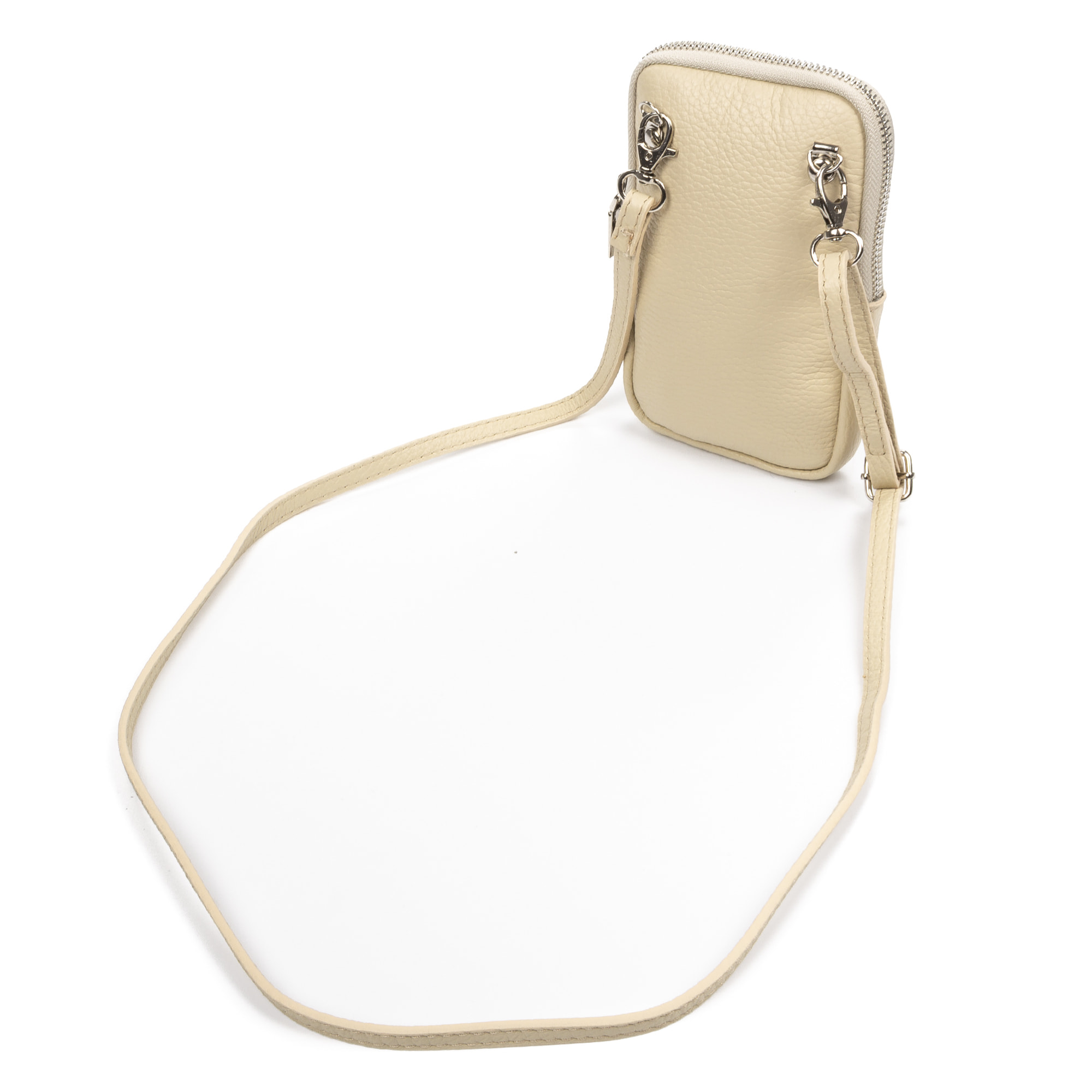 Albaredo Bolso bandolera de mujer de piel auténtica acabado Dollaro