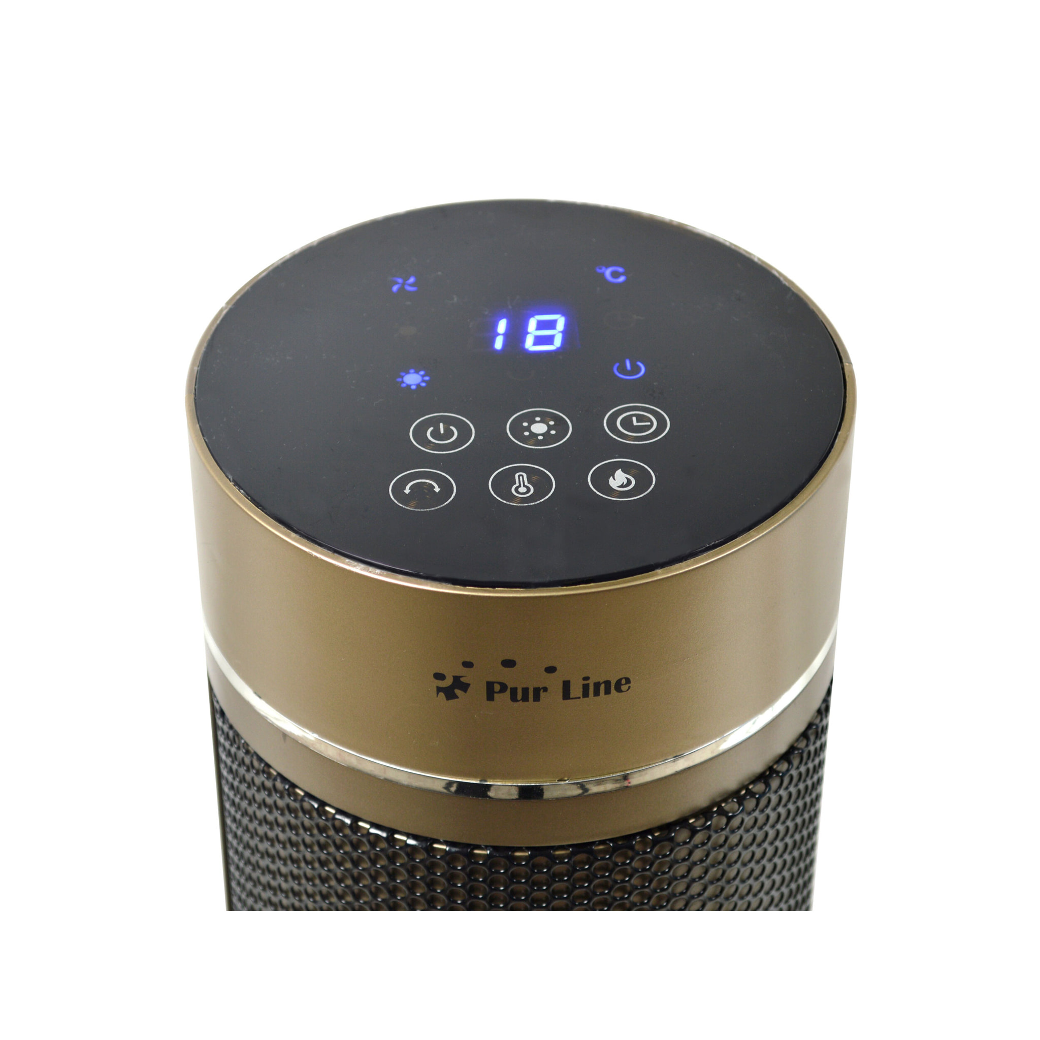 Calefactor 2kW con efecto digital de fuego eléctrico HOTI T55 PURLINE