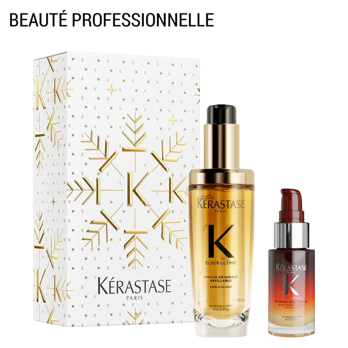 Elixir Ultime - Coffret Huile Elixir Ultime 75ml + Mini Sérum de Nuit 8h Nutritive 30ml