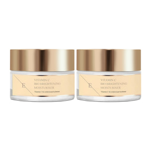 Crema hidratante iluminadora bio con vitamina C 2x 50 ml