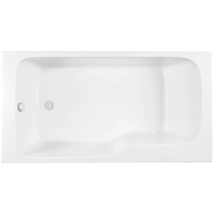 Baignoire bain douche Malice blanc brillant