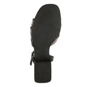 Sandali con tacco comodo quadrato