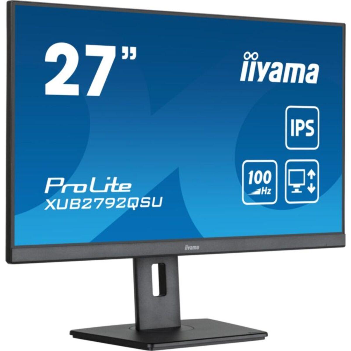 Ecran PC IIYAMA PROLITE XUB2792QSU-B6 Plat 27'' IPS