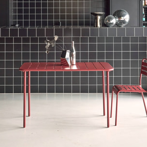 Table de jardin métal 4 places AMÉLIA