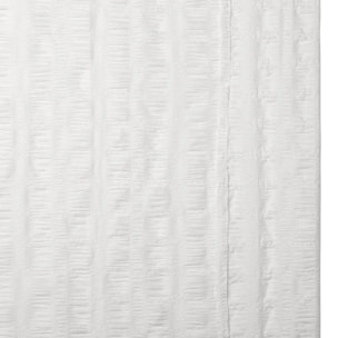 Voilage Noa motif rayures plissées140x240cm blanc