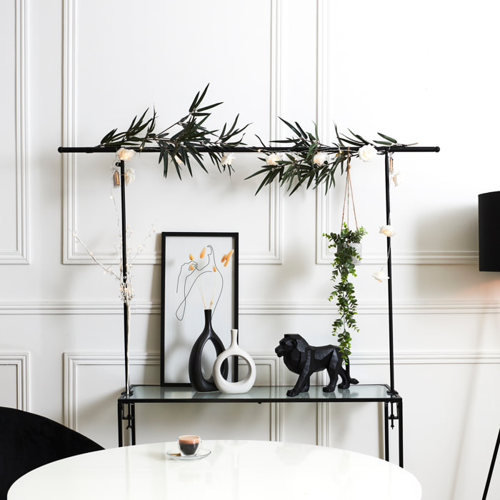 Barre Deco De Table Ajustable Interieur Et Exterieur Noir