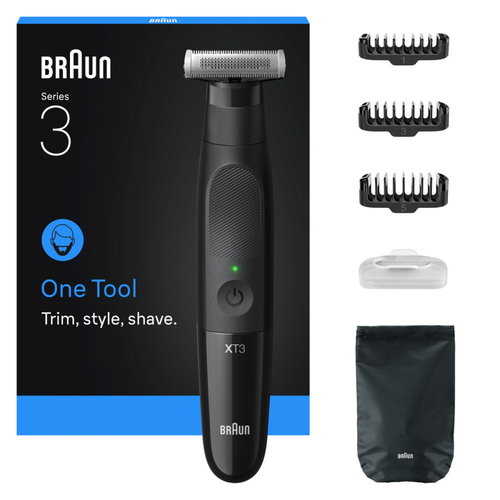 Braun Tout-En-Un Series XT3, + 5 Outils Pour Créer Son Style, Lame 4D Flex, XT3100