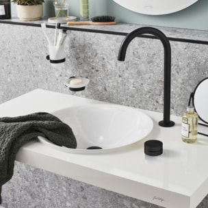 Mitigeur lavabo 2 trous XL Grands Boulevards Noir mat