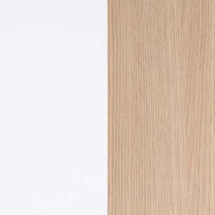 Armario Vestidor Aura Blanco Artik (Blanco Mate) - Roble Canadian