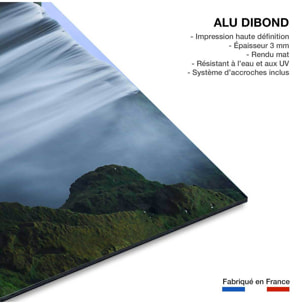 Tableau paysage cascade skogafoss islande  Tableau alu Dibond