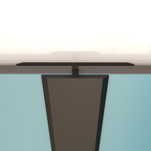 Profilé de jonction en Aluminium Finition Noir Mat pour Panneaux Muraux - 20x5x2100 mm