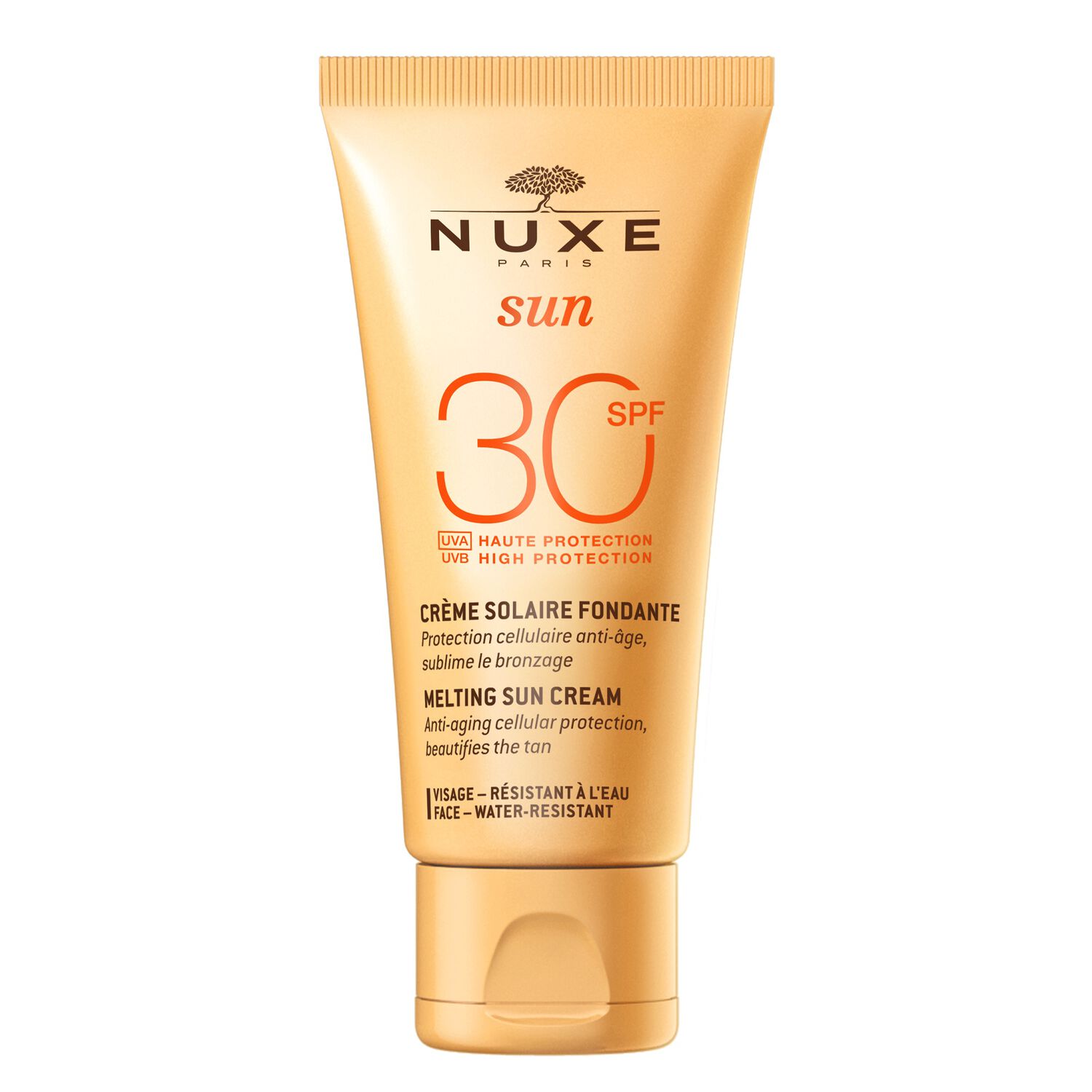 Nuxe Sun  - Crème solaire visage délicieuse Haute Protection SPF 30 - Tous types de peaux - 50ml