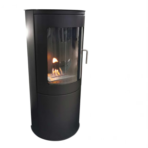 Estufa de etanol en acero puerta de cristal templado BESTFIRE COMPACT B PURLINE 3000 W