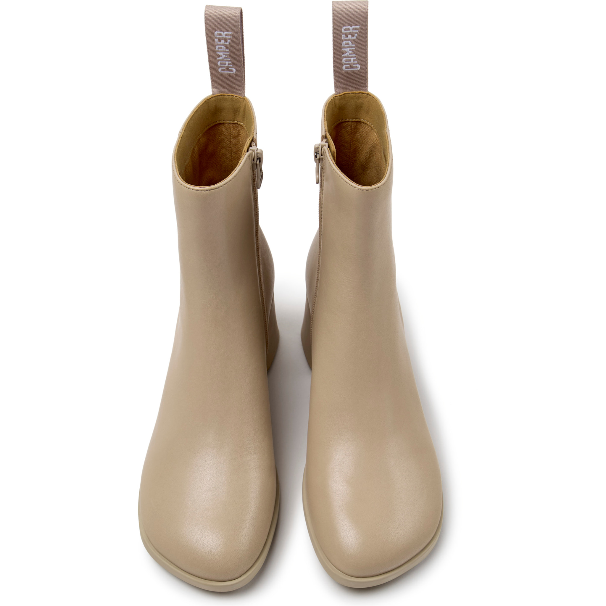 Botines - CAMPER Kora - Beige - Piel lisa