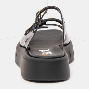 Sandalias 1847 NAPPA SHINNY BLACK/ MALAGA color Black