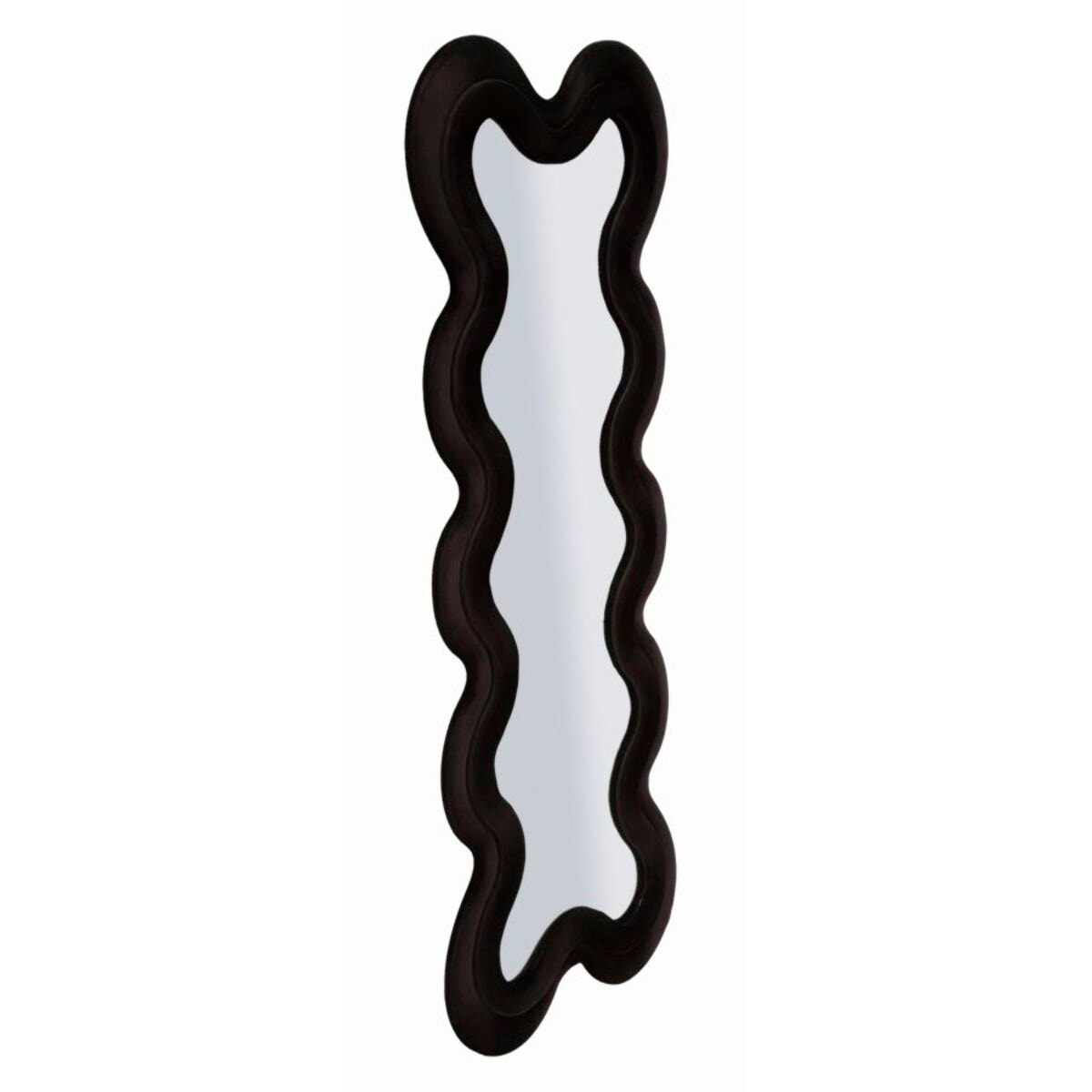 SPECCHIO DA MURO MONICA NERO CM 58X4X160 (MISURA SPECCHIO CM 39X124)