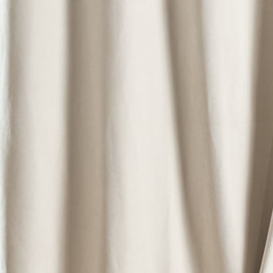Rideau thermique phonique et semi occultant KONFOR - Blanc cassé