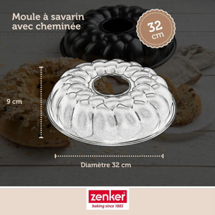 Set de 5 ustensiles de pâtisserie moule à gâteaux bol spatule pâtisserie et verre doseur Black metallic Black mettallic Zenker  Black mettallic