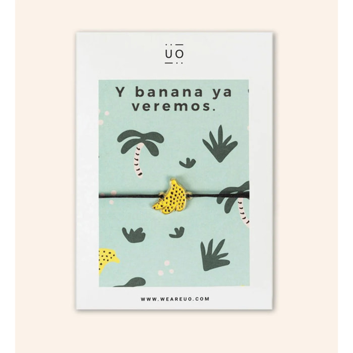 Pulsera Charm "¡Hazlo! Y banana ya veremos"