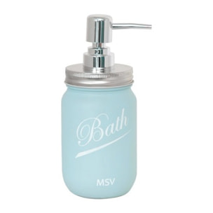 Distributeur de savon Verre NASSAU Bleu MSV