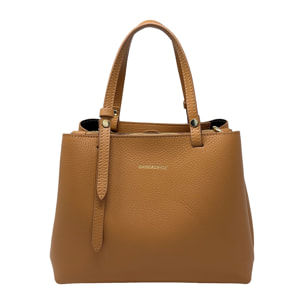 Borsa a Mano Elegante da Donna in Pelle Martellata con Tracolla