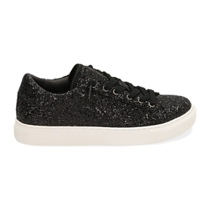 Zapatillas negras con glitter