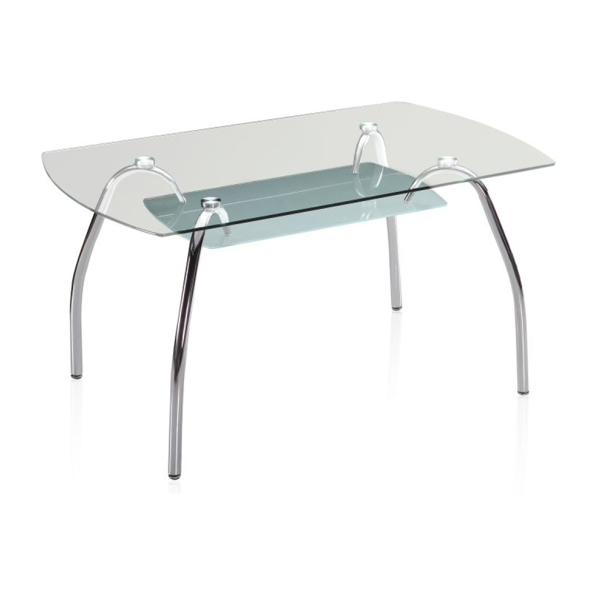 Mesa de comedor Ove Cristal - Cromo