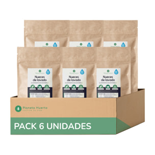 Pack 6xNueces de Lavado Planeta Huerto 700 gr