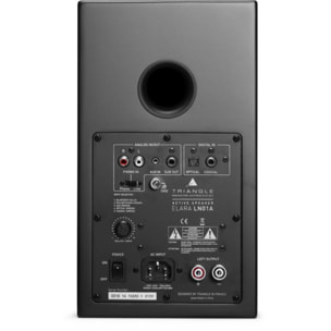 Enceinte bibliothèque active TRIANGLE LN01A ELARA NOIR MAT X2