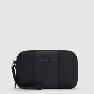 Piquadro Pochette uomo a due scomparti in tessuto riciclato